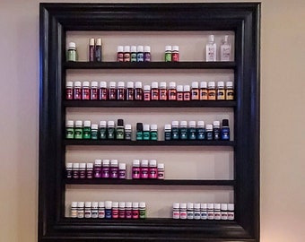 Nail polish shelf, nail polish rack, oil shelf, oil storage, nail polish organizer, essential oils holder, gift for her, hanging wall shelf