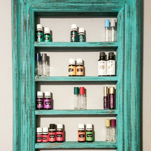 Nail polish shelf, Essential Oils Shelf, gift for her, bathroom storage, oil storage, essential oils holder, hanging shelf, nail polish rack