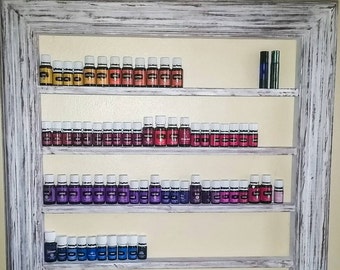 Oil shelf, Wood shelf, Essential Oil holder, oil storage, nail polish organizer, hanging shelf, nail polish rack, wall decor, home decor