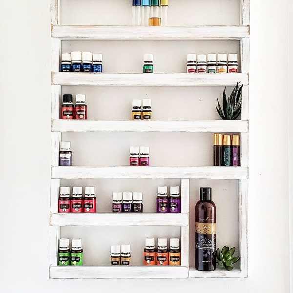 Essential oil shelf, essential oil display, oil storage, oil rack, wood shelf, hanging shelf, nail polish shelf, nail polish holder