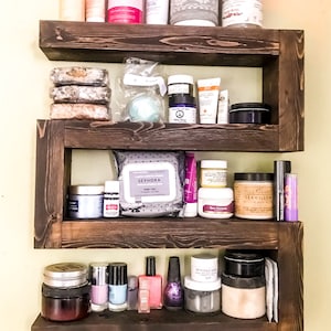 Essential oil shelf, oil storage, makeup organizer, EO storage, bathroom wall storage, nail polish organizer, hanging wall rack