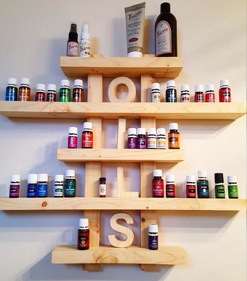 Oil Storage Essential Oil Rack Essential Oil Shelf Etsy