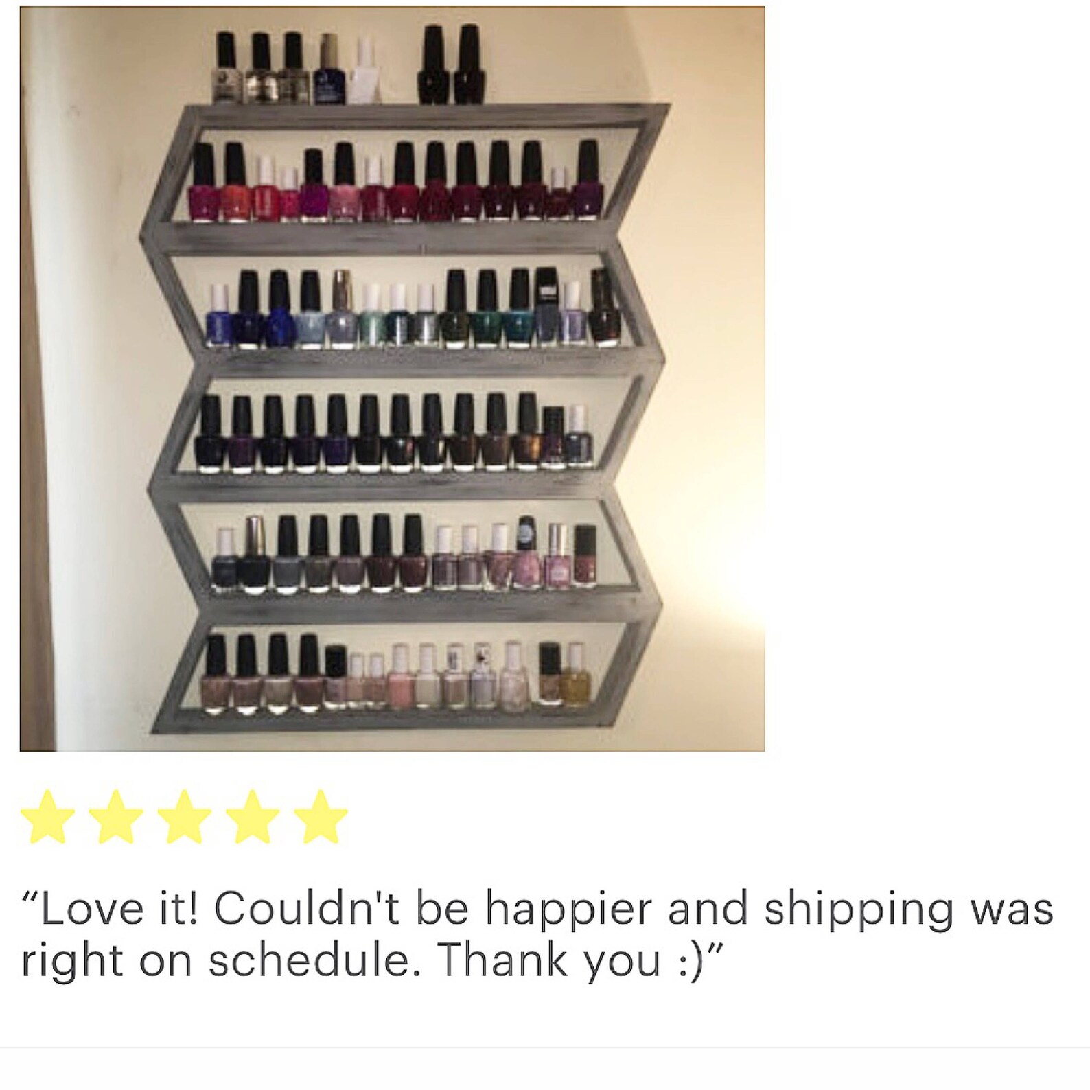 Nail Polish Shelf Nail Polish Rack Nail Polish Organizer Etsy