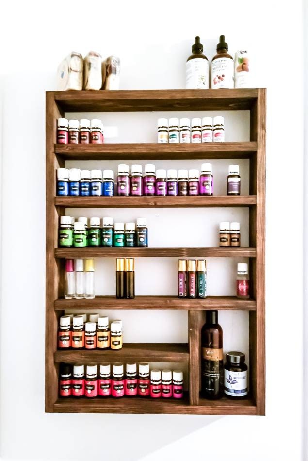 Oil shelf essential oils unique gift wall shelf oil Etsy