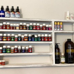 Oil Storage, Essential Oil Shelf, Medicine Cabinet, Apothecary Display,  Nail Polish Rack, Wood Shelf, Hanging Shelf, Essential Oil Holder 