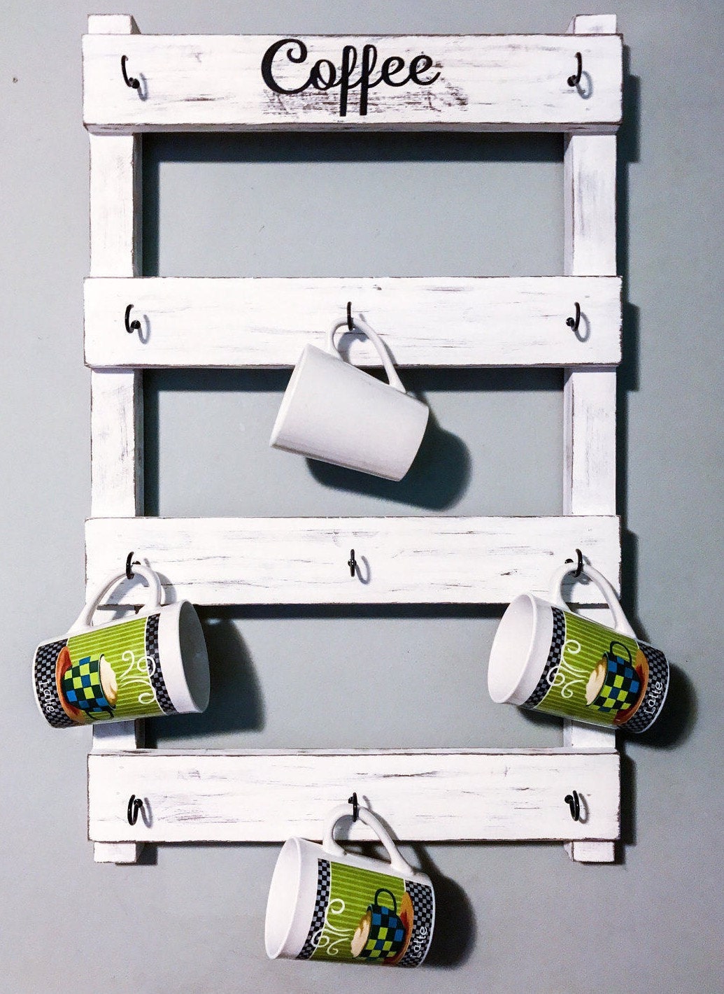 Coffee Cup Rack, Coffee Cup Display, Mother's Day, Housewarming
