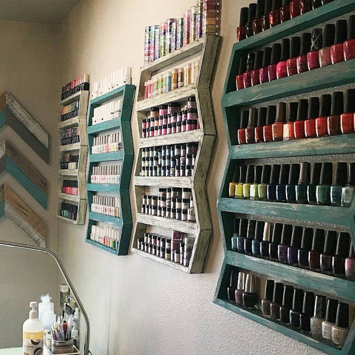 Nail Polish Shelf Nail Polish Rack Nail Polish Organizer Etsy