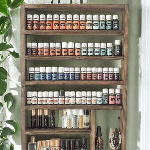 Essential oil shelf, essential oil storage, oil display, oil rack, wood shelf, hanging shelf, nail polish shelf, nail polish holder, gift