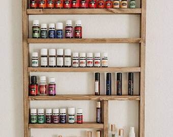 Essential oil shelf, essential Mothers gift, oil storage, oil rack, farmhouse decor, hanging shelf, nail polish shelf, nail polish holder