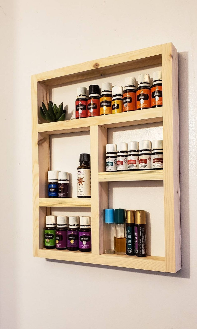 Essential Oil Shelf Essential Oil Display Oil Storage Oil Etsy