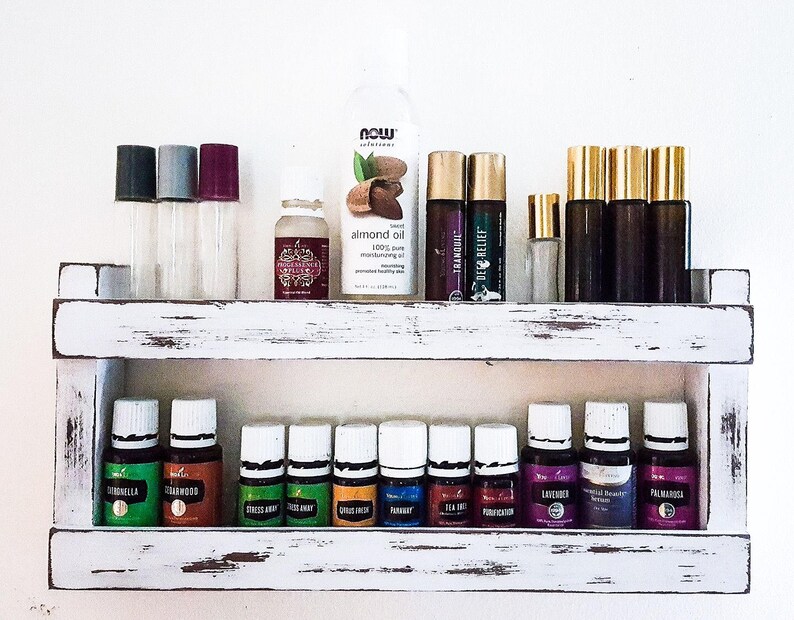 Essential Oils Shelf Oil Rack Wood Shelf Oil Storage Etsy
