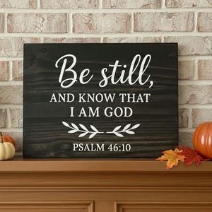 Christian Christmas gift, hand Painted Wood Scripture Sign: Rustic Farmhouse Christian Decor