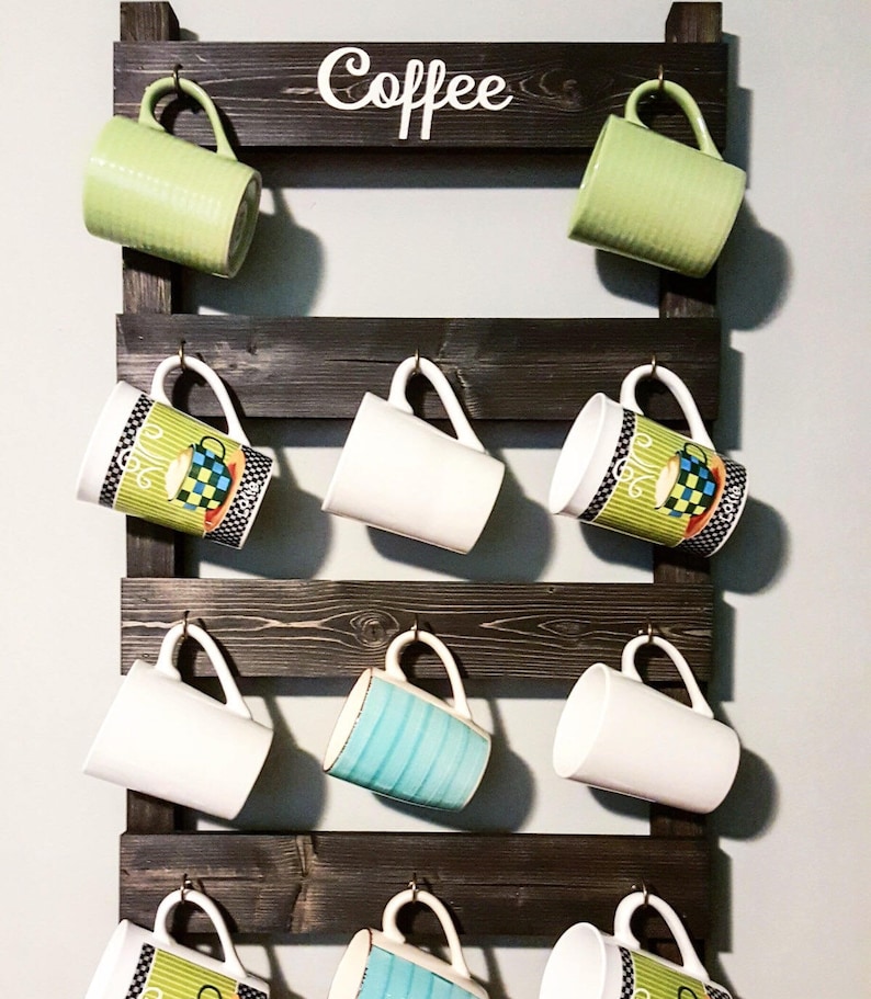 Coffee Cup Holder Coffee Mug Holder Tea Cup Rack Coffee Etsy