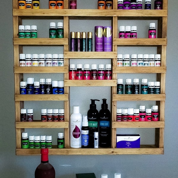 Essential oil shelf, essential oil display, oil storage, oil rack, wood shelf, hanging shelf, nail polish shelf, nail polish holder, gift