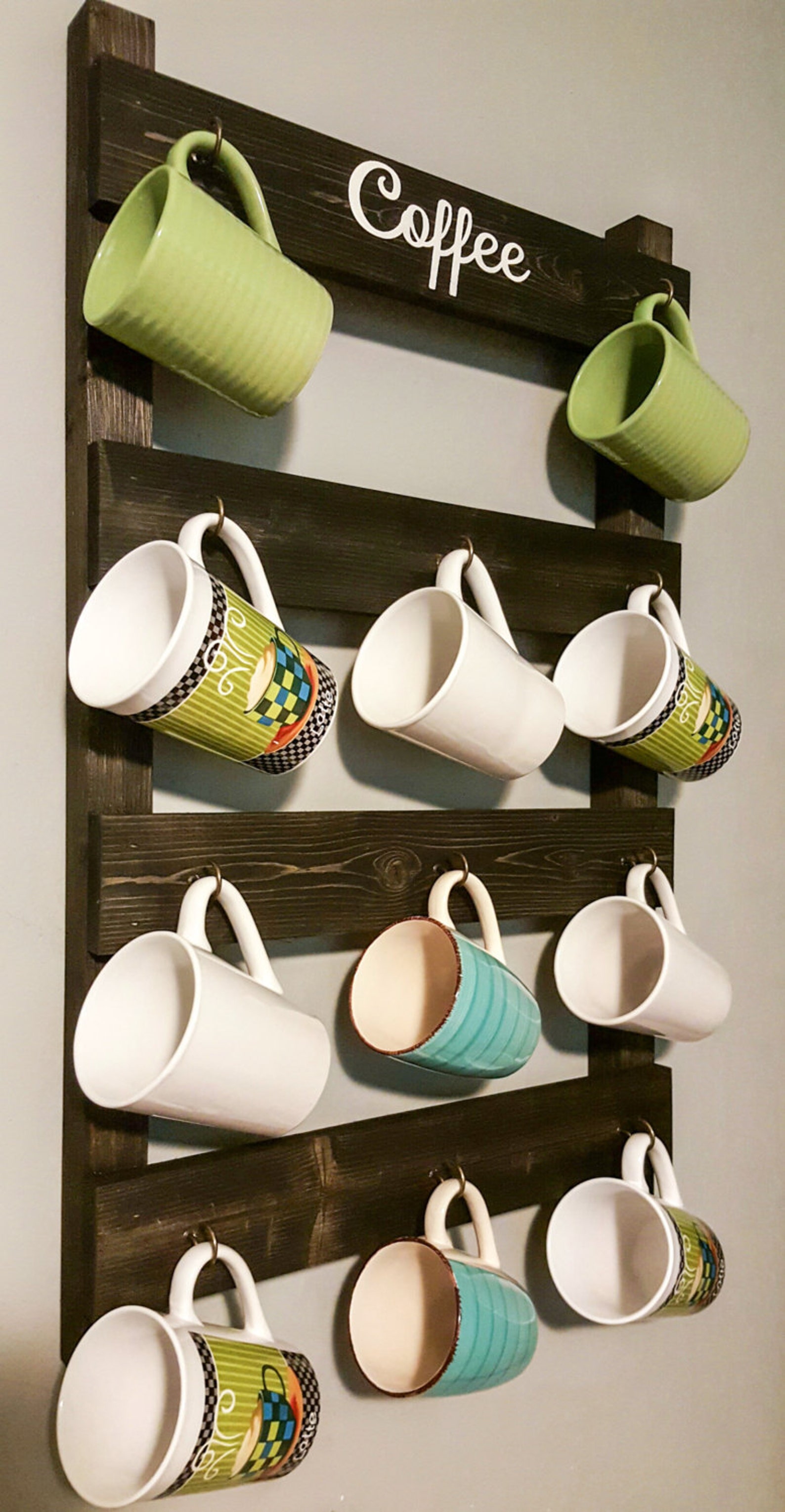Coffee Cup Holder Coffee Mug Holder Tea Cup Rack Coffee Etsy