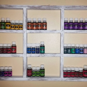 Essential Oil Shelf, oil rack, essential oil storage, wall shelf, nail polish shelf, hanging shelf, nail polish rack, window pane decor image 1