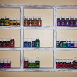 Oil Storage, Essential Oil Shelf, Medicine Cabinet, Apothecary Display,  Nail Polish Rack, Wood Shelf, Hanging Shelf, Essential Oil Holder 