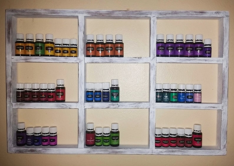 Essential Oil Shelf, oil rack, essential oil storage, wall shelf, nail polish shelf, hanging shelf, nail polish rack, window pane decor image 1