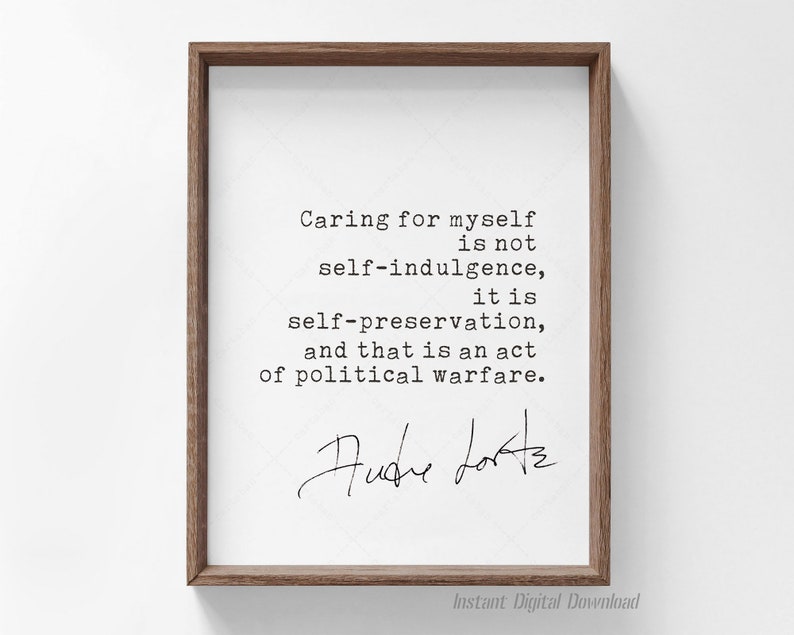 Audre Lorde Quote, Feminist Printable, instant digital download, black feminist, print locally image 10