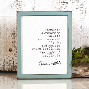 Bram Stoker Dracula Quote book lovers gifts digital download | Etsy