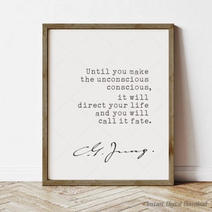 Carl Jung Zitat, sofortiger digitaler Download, Inspirationszitat, Philosophiezitat jungian