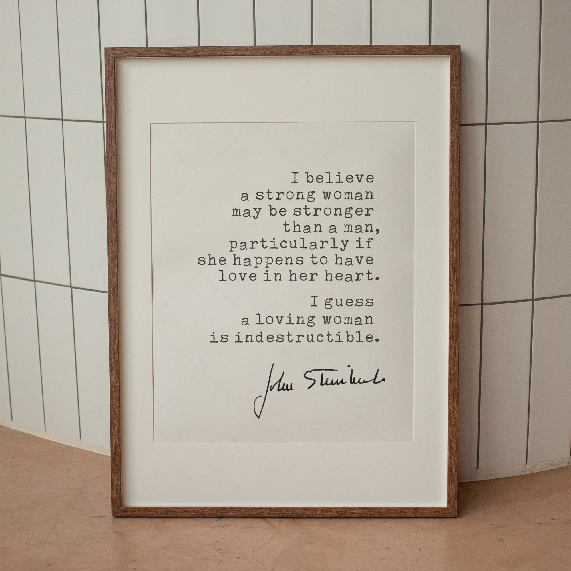 John Steinbeck Zitat Poster - You Can Be Good 20x30 Cm Wanddeko