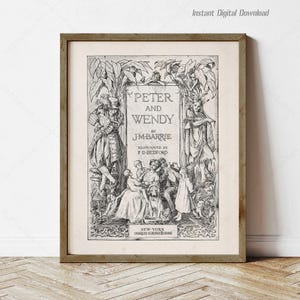Portada del libro Peter y Wendy, J.M. Barrie (Descarga digital instantánea)