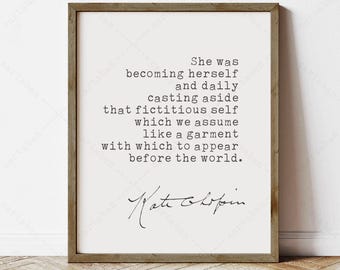 Kate Chopin Quote, The Awakening, Book Lover Gifts (Instant Digital Download)