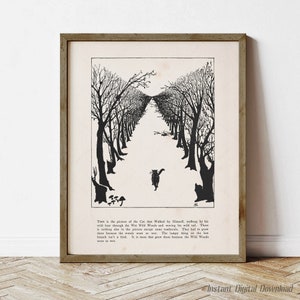 Rudyard Kipling O gato que andava sozinho, download digital para impressão, presentes para amantes de gatos, página primeira edição 1902, decoração para casa de gatos