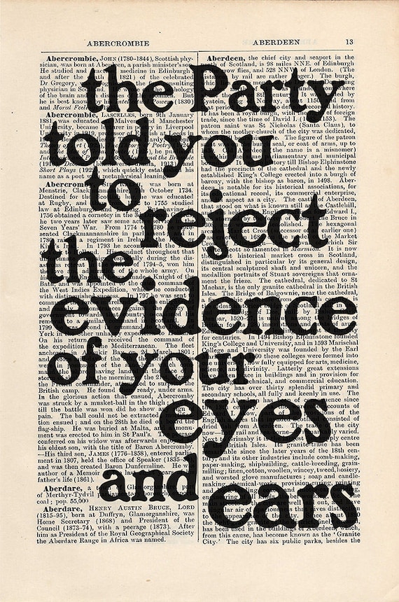 George Orwell 1984 | Photographic Print