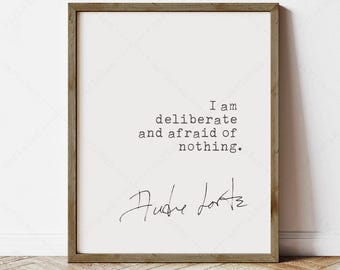 Audre Lorde Zitat, feministische Wandkunst (Sofortiger digitaler Download)