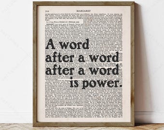Margaret Atwood Quote, Literary Wall Art (instant digital download)