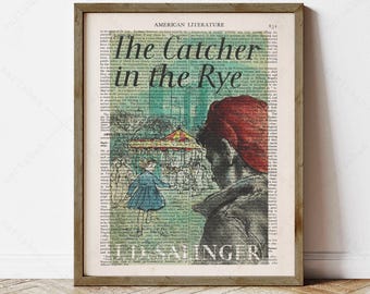 The Catcher in the Rye by J.D. Salinger Book Cover (instant digital download)