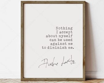 Audre Lorde Zitat, feministische Wandkunst (sofortiger digitaler Download)