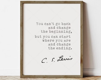 CS Lewis Quote, Inspirational Wall Art (Instant Digital Download)