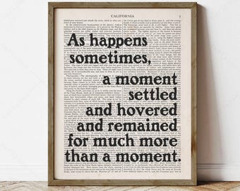 Of Mice and Men Print John Steinbeck Quote, Literary Art Gifts (instant digital download)