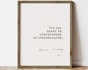 Oscar Wilde Quote Poster (instant digital download)
