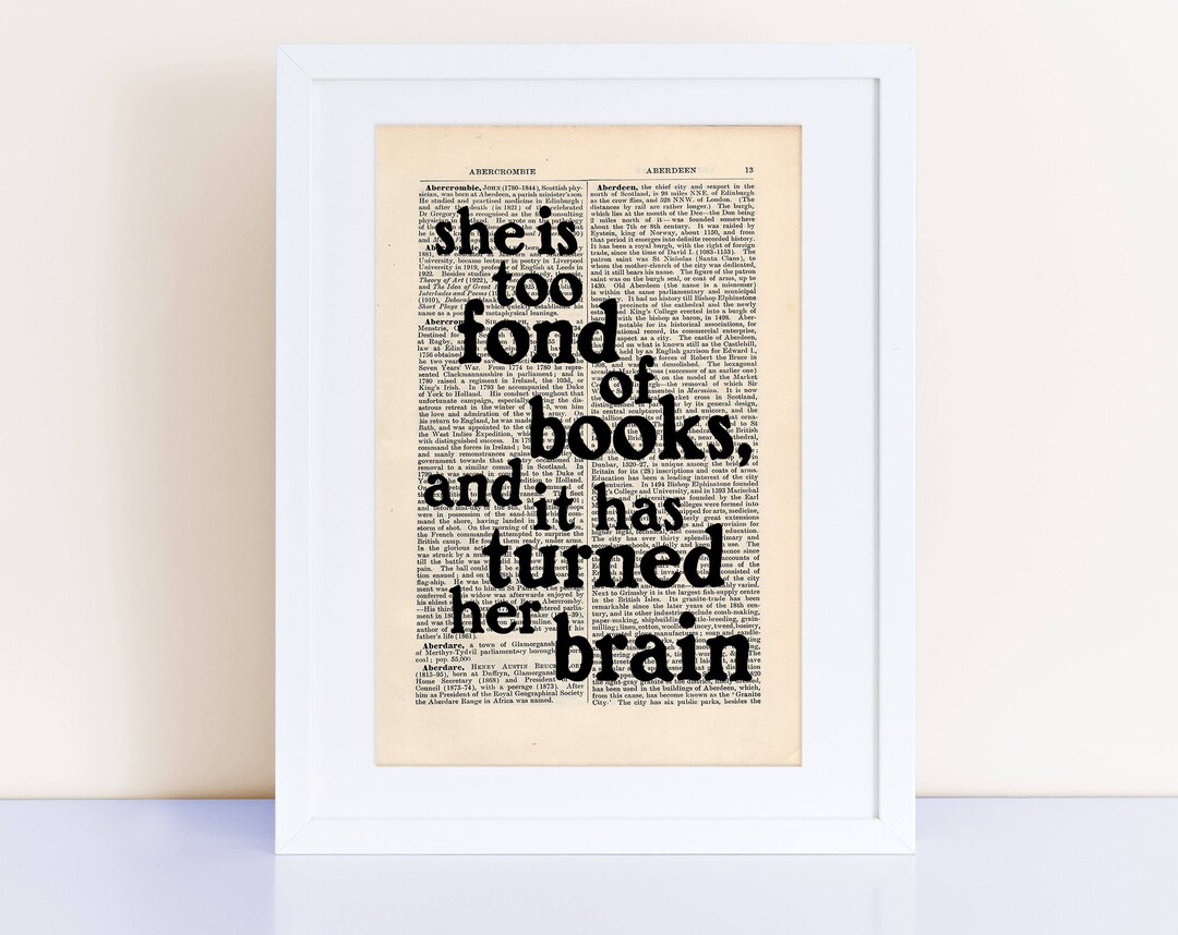 Louisa May Alcott Quote Print on an Antique Page She is Too - Etsy
