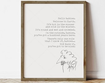 Cita de Kurt Vonnegut, Hola bebés, descarga digital