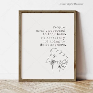 Kurt Vonnegut Zitat, sofortiger Download, Buchliebhaber Geschenke, Slaughterhouse-Five, Leseecke Dekor Wand Kunst Poster Haus Geschenke