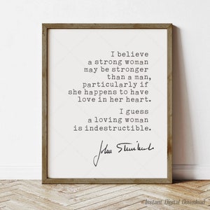 John Steinbeck Quote, digital download printable, Inspirational Motivational, Steinbeck quotes, East of Eden, print locally, gift for her
