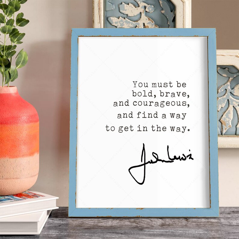 John Lewis Quote digital download printable get in the way Etsy
