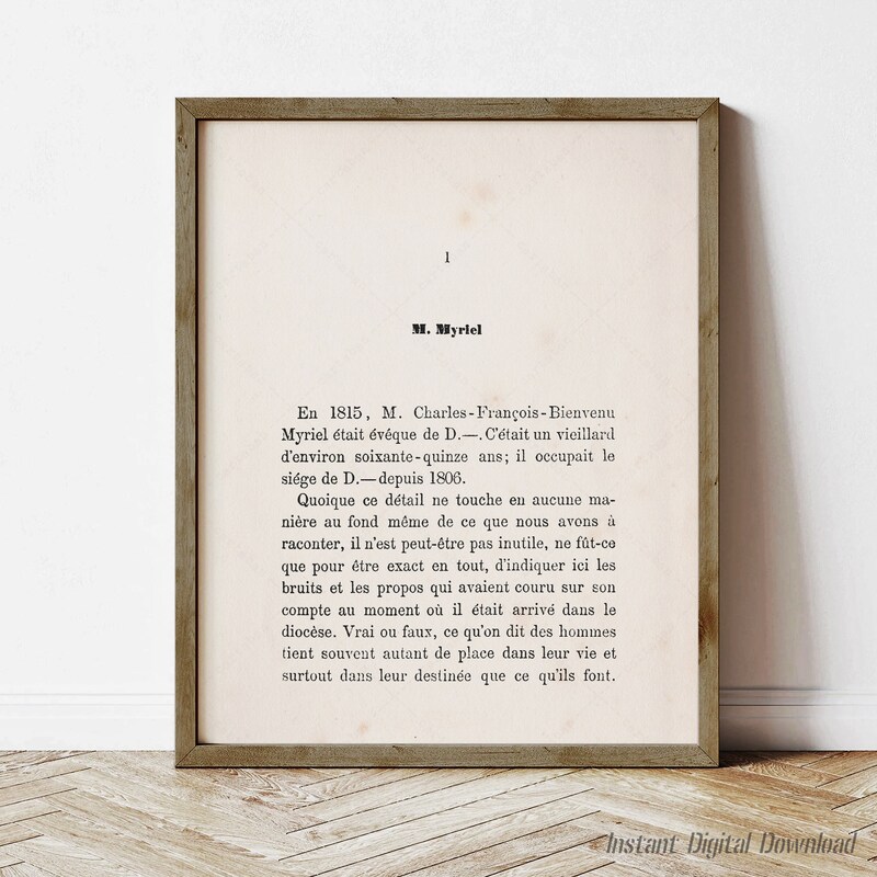 Les Miserables Print - Etsy