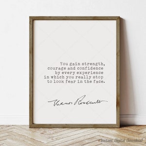 Eleanor Roosevelt Zitat, sofortiger digitaler Download zum Ausdrucken, Wanddekor, direkt vor Ort drucken, Geschenke für sie, Leseratte