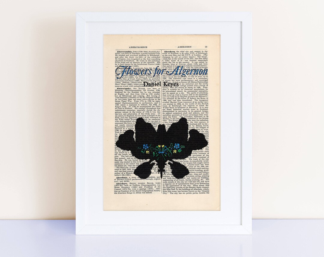 Flores para Algernon por Daniel Keyes Imprimir en una página - Etsy México Flores para Algernon por Daniel Keyes Imprimir en una página - Etsy México