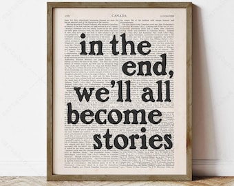 Margaret Atwood Quote, Reading Nook Wall Art Gifts (instant digital download)