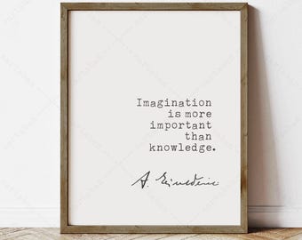 Citation d'Albert Einstein, cadeaux d'art mural inspirants (téléchargement numérique instantané)