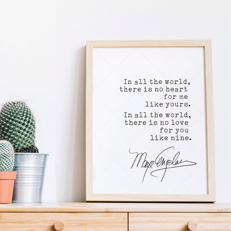 Maya Angelou Quote, digital download printable poster, inspirational art, wedding marriage quotes image 6