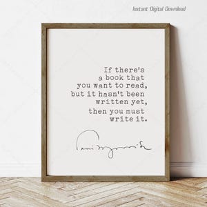 Toni Morrison Quote, Inspirational Book Lover Gifts (Instant Digital Download)