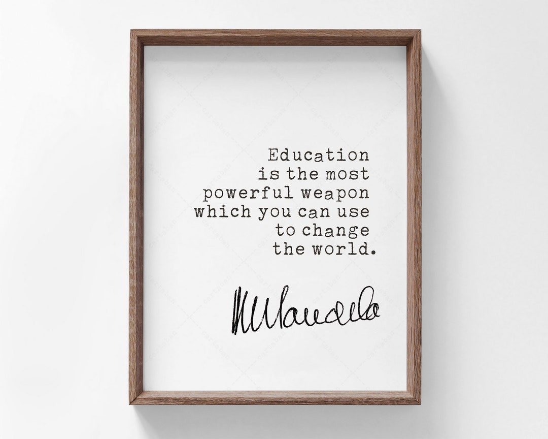 Nelson Mandela Quote, Digital Download Printable, Inspirational Quote ...